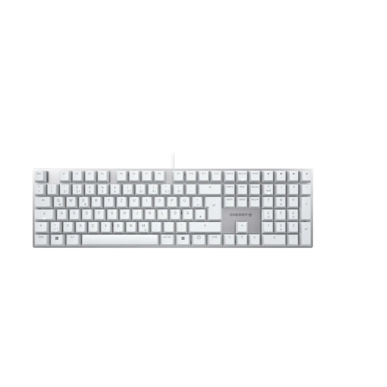 CHERRY KC 200 MX Tastatur Universal USB QWERTZ Deutsch Silber, Weiß CHERRY KC 200 MX Tastatur Universal USB QWERTZ Deutsch Silber, Weiß