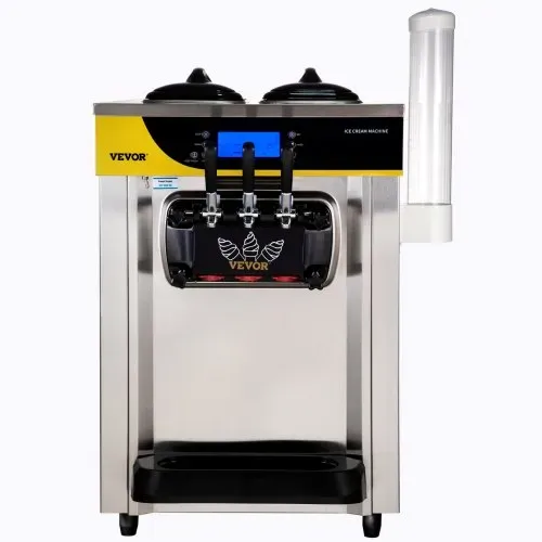 VEVOR Kommerzielle Softeismaschine 22-30 L/h Profi-Eismaschine mit LCD-Display, 3 Geschmacksrichtungen, Desktop-Design für Gastronomie & Gewerbe – Bild 8