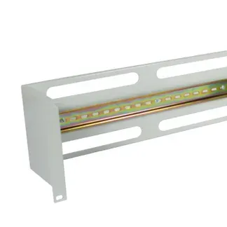 ALLNET 19″zbh. Gerätehalter für Hutschiene/DIN-Rail Geräte, T150mm/3HE, Lichtgrau, Frontmontage, ALLNET 19″zbh. Gerätehalter für Hutschiene/DIN-Rail Geräte, T150mm/3HE, Lichtgrau, Frontmontage,