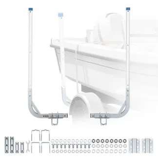 VEVOR Bootsanhängerführung 775 mm / 1205 mm, 0-10 cm Einstellbare Breite, Anhängerführung aus Hochfestem Stahl mit PVC-Rohren, Passend für Skiboote Kompakte Fischerboote Kleine Segelboote VEVOR Bootsanhängerführung 775 mm / 1205 mm, 0-10 cm Einstellbare Breite, Anhängerführung aus Hochfestem Stahl mit PVC-Rohren, Passend für Skiboote Kompakte Fischerboote Kleine Segelboote