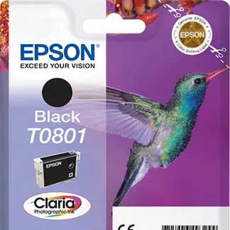Epson Hummingbird Singlepack Black T0801 Claria Photographic Ink Epson Hummingbird Singlepack Black T0801 Claria Photographic Ink