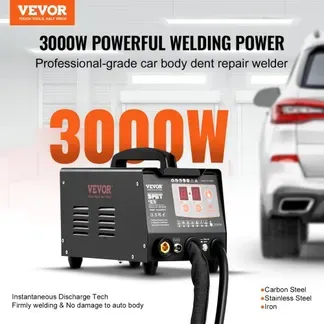 VEVOR Ausbeulspotter, 3kW, Dellenreparaturset mit 2 Schweißpistolen, automatisches/manuelles Schweißen & 7 Modi, Punktschweißgerät zur Dellenreparatur für Autokarosserie, Dellenzieher für Autos & LKWs VEVOR Ausbeulspotter, 3kW, Dellenreparaturset mit 2 Schweißpistolen, automatisches/manuelles Schweißen & 7 Modi, Punktschweißgerät zur Dellenreparatur für Autokarosserie, Dellenzieher für Autos & LKWs