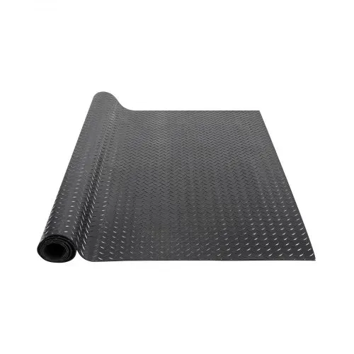 VEVOR Diamond-Plate-Gummibodenbelag-Rolle, 3mm x 1,2 m x 3 m Garagenbodenmatte, SBR-Gummi-Garagenbodenbelag-Rolle, Diamond Plate-Gummimatte für unter Autos, Garage, Industrie, Fitnessstudio, Schwarz VEVOR Diamond-Plate-Gummibodenbelag-Rolle, 3mm x 1,2 m x 3 m Garagenbodenmatte, SBR-Gummi-Garagenbodenbelag-Rolle, Diamond Plate-Gummimatte für unter Autos, Garage, Industrie, Fitnessstudio, Schwarz