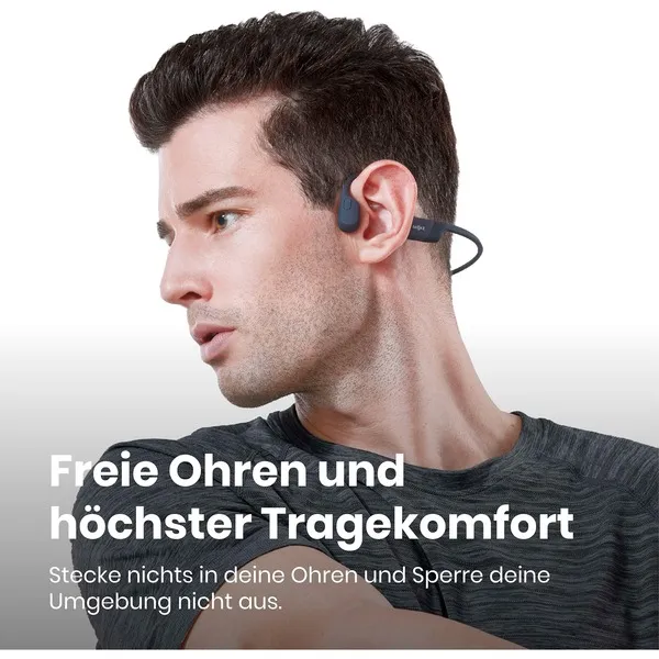 SHOKZ OpenRun Kopfhörer Kabellos Nackenband Sport Bluetooth Schwarz – Bild 6