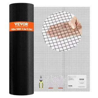 VEVOR Maschendraht 1220 x 30480 mm, 19 Gauge-Maschendrahtzaunrolle, vinylbeschichtetes Metalldrahtgeflecht für Hühnerstallbarrieren, Kaninchen- und Schlangenzäune, Geflügelgehege VEVOR Maschendraht 1220 x 30480 mm, 19 Gauge-Maschendrahtzaunrolle, vinylbeschichtetes Metalldrahtgeflecht für Hühnerstallbarrieren, Kaninchen- und Schlangenzäune, Geflügelgehege