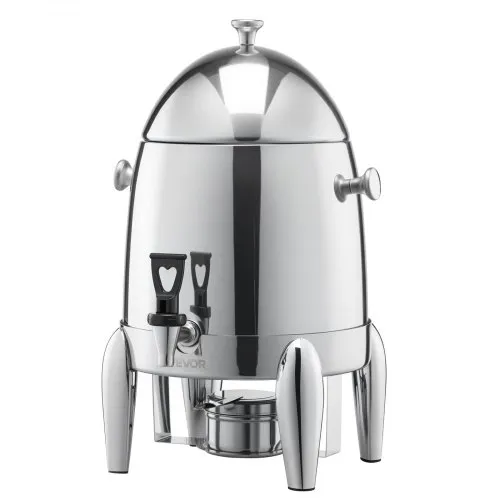 VEVOR Getränkespender Heißgetränkespender (12 L) aus Edelstahl mit Alkoholbrenner, Kaltgetränkespender mit tropffreier Zapfhahn für Kaffee Tee heißes Wasser, für Restaurants Hotels Partys VEVOR Getränkespender Heißgetränkespender (12 L) aus Edelstahl mit Alkoholbrenner, Kaltgetränkespender mit tropffreier Zapfhahn für Kaffee Tee heißes Wasser, für Restaurants Hotels Partys