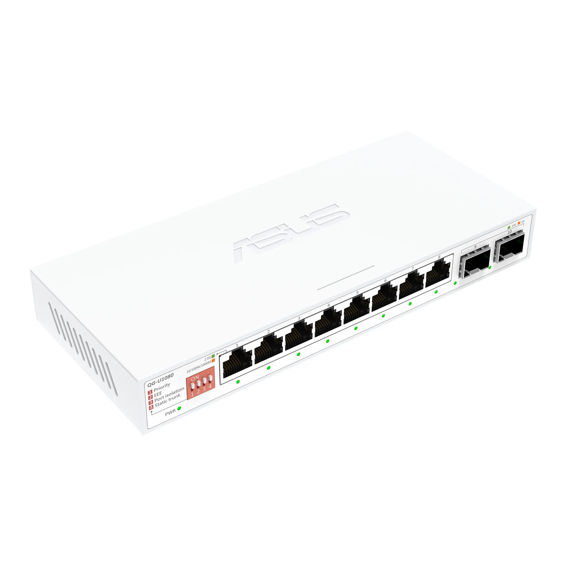 ASUS QG-U1080 Unmanaged 2.5G Ethernet (100/1000/2500) Weiß – Bild 3