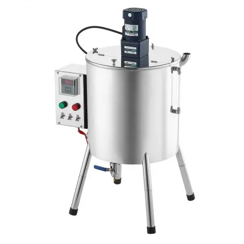 VEVOR Elektrische Abfüllmaschine Flaschenabfüllmaschine mit 30L Trichter, Abfüllanlage für Kerzenwachs & Kosmetik, Edelstahlgehäuse, Heiz- & Mischfunktion, Temperaturregelung, T-förmiges Mischmesser – Bild 10