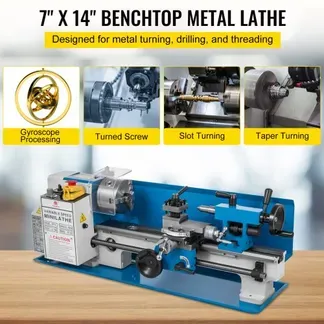 VEVOR Präzisions-Tisch-Mini-Metallfräsmaschine, Drechselbank 550 W, drechselbank bohrmaschine mit variabler Drehzahl, drehmaschine, Nylongetriebe mit 50-2500 U / min und beweglicher Lampe VEVOR Präzisions-Tisch-Mini-Metallfräsmaschine, Drechselbank 550 W, drechselbank bohrmaschine mit variabler Drehzahl, drehmaschine, Nylongetriebe mit 50-2500 U / min und beweglicher Lampe