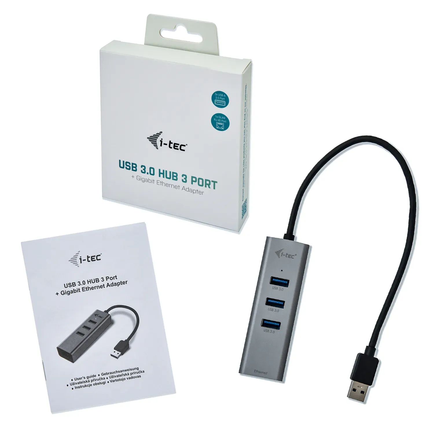 i-tec Metal USB 3.0 HUB 3 Port + Gigabit Ethernet Adapter – Bild 7