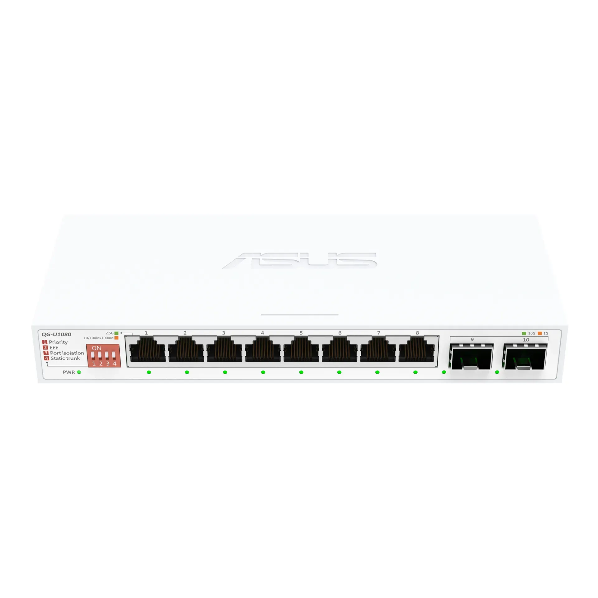 ASUS QG-U1080 Unmanaged 2.5G Ethernet (100/1000/2500) Weiß – Bild 4