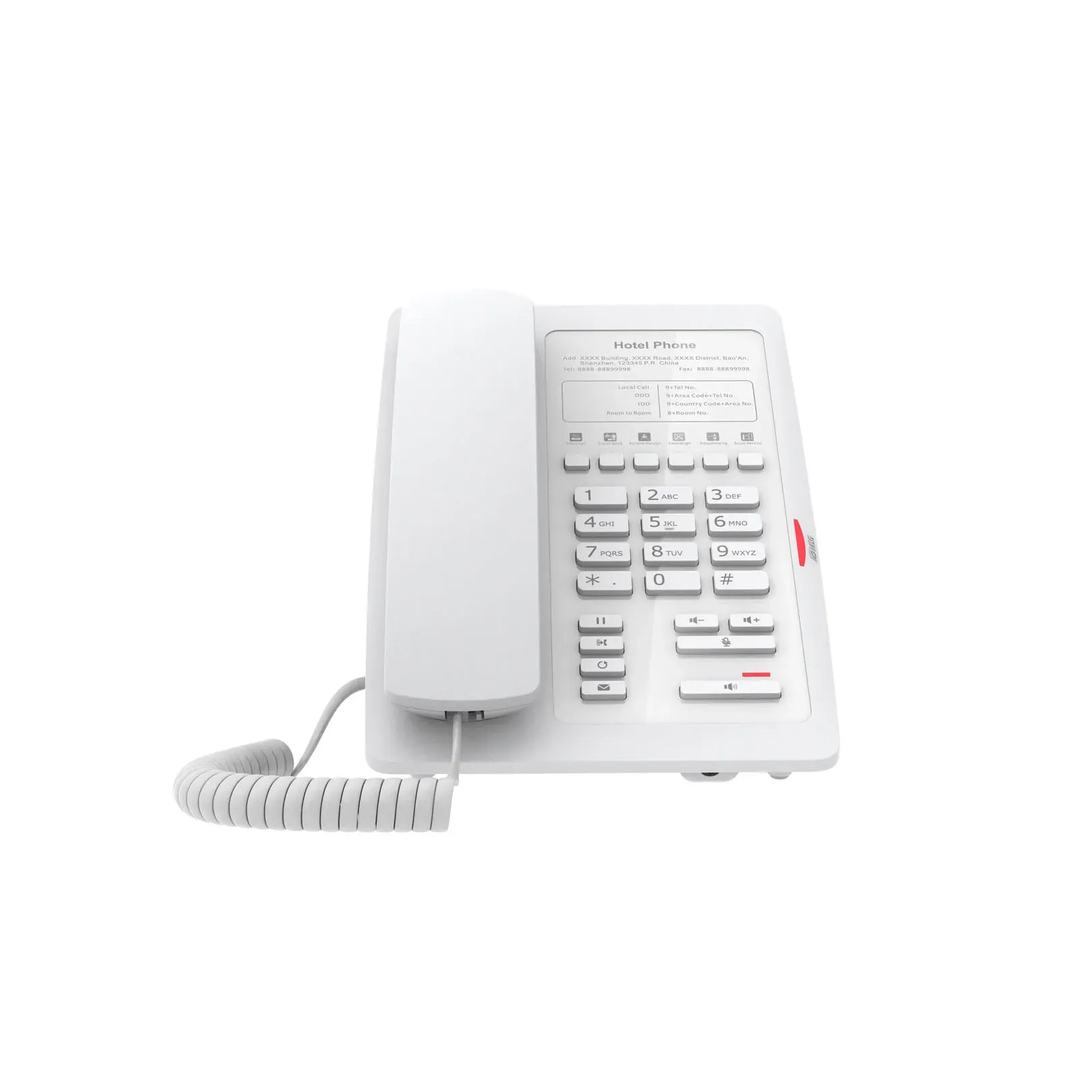 Fanvil H3-White, H3 White Hospitality Phone / SIP – Bild 2