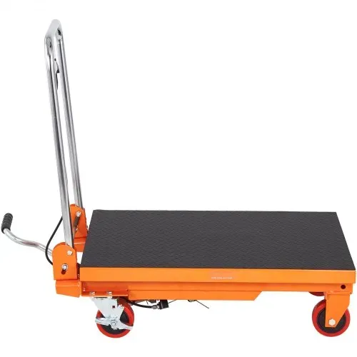 VEVOR Scherenhubtisch hydraulisch 150 kg Tragfähigkeit Hubtischwagen 220–720 mm Hubbereich Hubtisch Werkstatt 700 x 450 mm Plattform Scherenhubwagen Einzelschere für Fabriken Lagerhäuser Supermärkte – Bild 9