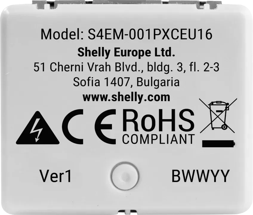 Shelly · Unterputz · "EM Mini Gen4" · Relais · max 8A · 1 Kanal · WLAN · Matter · Zigbee · Bluetooth – Bild 5