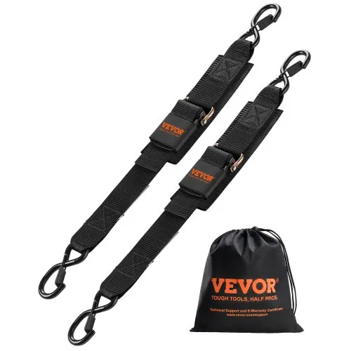 VEVOR Spanngurte mit Ratschen, 5,08×60,96cm Zurrgurten mit Sicherheitsschloss-S-Haken, 2er-Set Hochleistungs-Gurte mit 680,4 kg Bruchfestigkeit & 226,8 kg Nenntragkraft, für Anhänger, Fahrzeuge, Boote VEVOR Spanngurte mit Ratschen, 5,08×60,96cm Zurrgurten mit Sicherheitsschloss-S-Haken, 2er-Set Hochleistungs-Gurte mit 680,4 kg Bruchfestigkeit & 226,8 kg Nenntragkraft, für Anhänger, Fahrzeuge, Boote