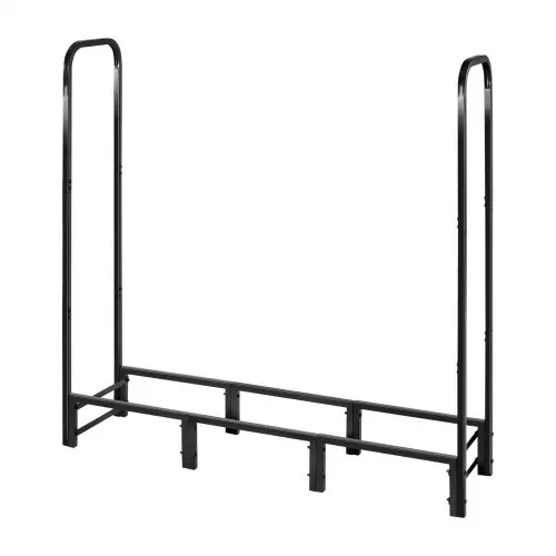 VEVOR Metall Kaminholzregal, 122x32x118 cm Brennholzregal, Kaminholzunterstand, max. Tragkraft 181 kg, Feuerholzregal, Kaminholzlager, Stapelhilfe für Veranden, Terrassen, Gärten – Bild 9