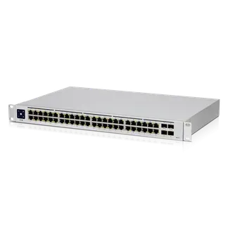 Ubiquiti Switch smart managed Layer2 52 Port • 48x GbE • PoE Budget 195W • 32x PoE at • 4x SFP • 19″ • Lüfterlos • UniFi • USW-48-POE Ubiquiti Switch smart managed Layer2 52 Port • 48x GbE • PoE Budget 195W • 32x PoE at • 4x SFP • 19″ • Lüfterlos • UniFi • USW-48-POE