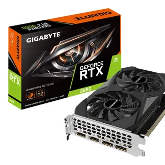 GIGABYTE GeForce RTX 3050 WINDFORCE OC V2 6G NVIDIA 6 GB GDDR6 GIGABYTE GeForce RTX 3050 WINDFORCE OC V2 6G NVIDIA 6 GB GDDR6