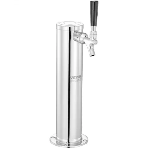 VEVOR Kegerator-Turm-Kit, Einzelzapfhahn-Bierumrüstsatz, Edelstahl-Fass-Bierturm-Zapfanlage mit Doppelmessgerät W21.8-Regler und A-System-Fasskupplung, Biertropfschale für Partys zu Hause – Bild 10