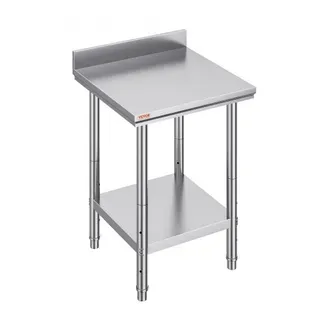 VEVOR Edelstahl Arbeitstisch 60 cm x 60 cm Essenszubereitung mit Aufkantung für die Zubereitung von Mahlzeiten, Nähen, Waschen, Basteln, Garagennutzung usw. VEVOR Edelstahl Arbeitstisch 60 cm x 60 cm Essenszubereitung mit Aufkantung für die Zubereitung von Mahlzeiten, Nähen, Waschen, Basteln, Garagennutzung usw.
