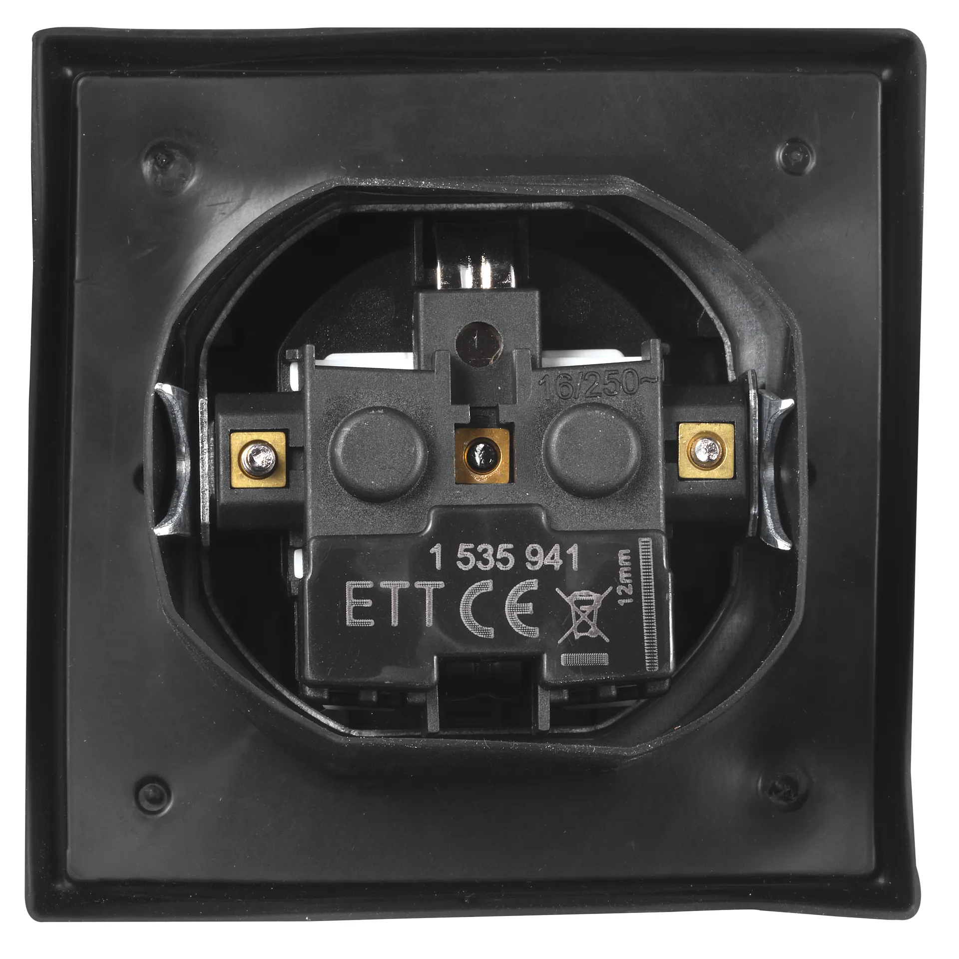 Schutzkontakt-Steckdose McPower ''Shallow'' 250V/16A, UP, IP44, Steckanschluss – Bild 3