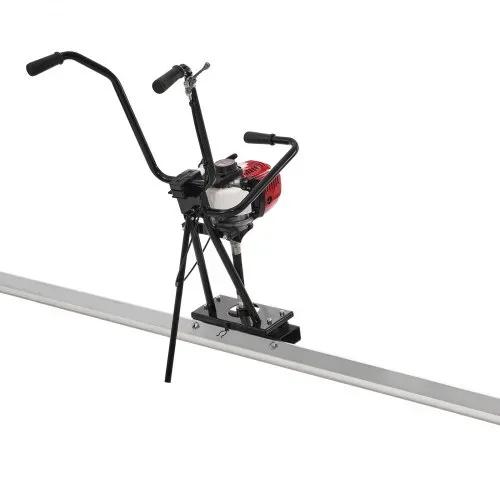 VEVOR Gas Beton-Estrichmaschine mit 2445mm Aluminiumplatten-Geradekantenstangensatz, 4-Takt-Vibrationsmotor für Zement-Finishing mit höhenverstellbaren Griffen, hocheffiziente Betonwerkzeuge 6500U/min – Bild 9