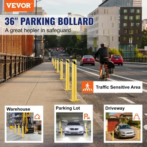VEVOR 91,4 cm Parkplatz-Sicherheitspoller Parkschrankenpfosten, 20 x 20 cm Parkbarriere Parkpfosten, Parkpfosten Verkehrsstraßenröhre Stange, Geeignet für Innen- und Außenbereiche, Parkplätze VEVOR 91,4 cm Parkplatz-Sicherheitspoller Parkschrankenpfosten, 20 x 20 cm Parkbarriere Parkpfosten, Parkpfosten Verkehrsstraßenröhre Stange, Geeignet für Innen- und Außenbereiche, Parkplätze