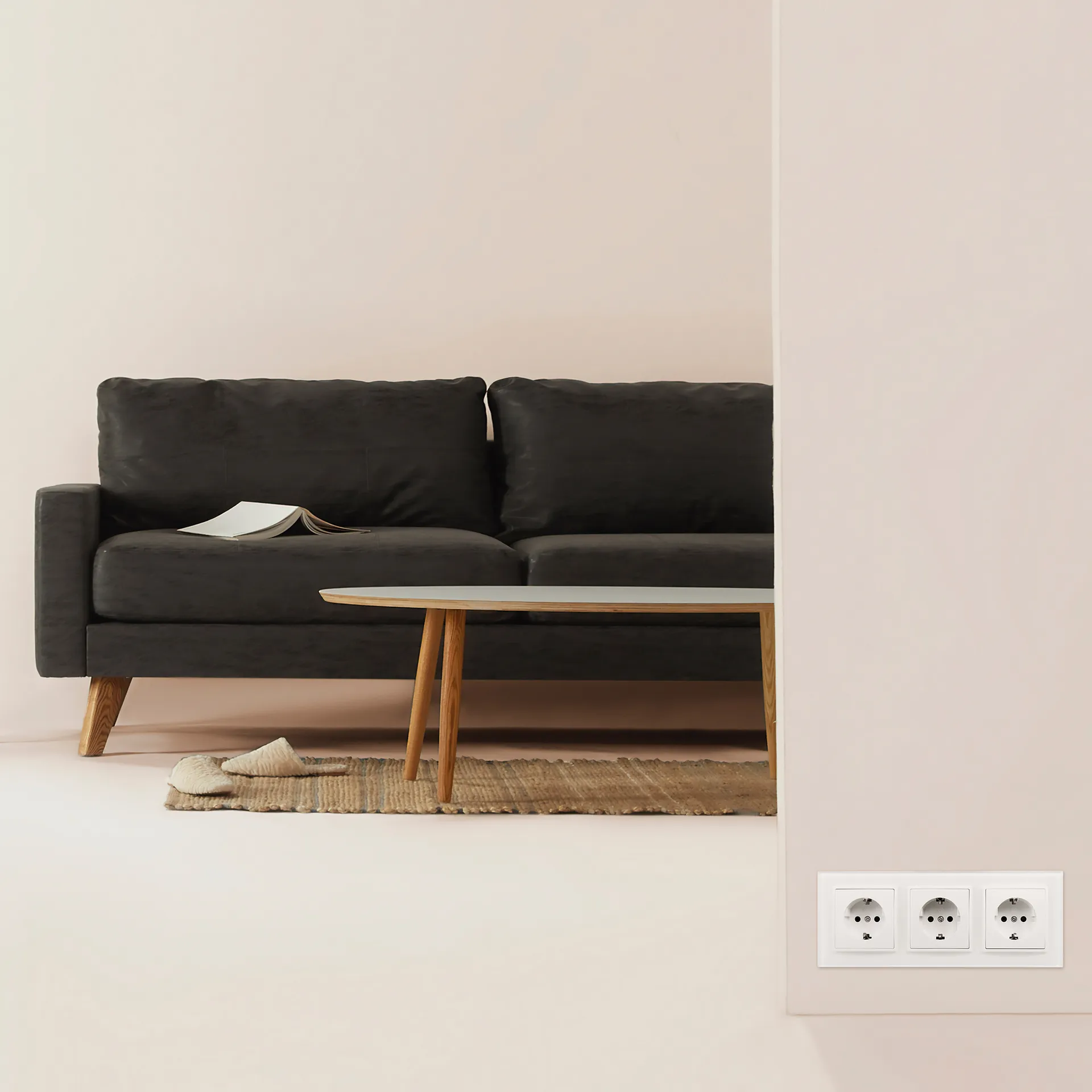 Steckdosen Set McPower Flair ''Beginner 3S-Style Profi'' weiß + Glasrahmen, Steckanschluss – Bild 5