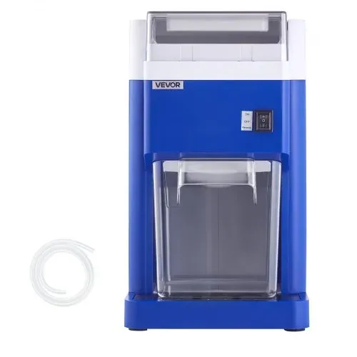 VEVOR kommerzielle Eisrasiermaschine Schneekegelmaschine 1,8 L, fein und fluffig mit 300-W-Motor & Edelstahlklingen, gewerblicher Eiscrusher für Dessertladen Familientreffen Restaurant, Blau – Bild 8