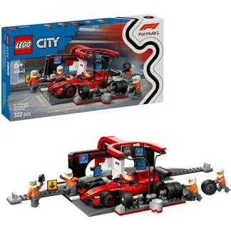 60443 City F1 Boxenstopp mit Boxencrew und Ferrari Flitzer, Konstruktionsspielzeug 60443 City F1 Boxenstopp mit Boxencrew und Ferrari Flitzer, Konstruktionsspielzeug