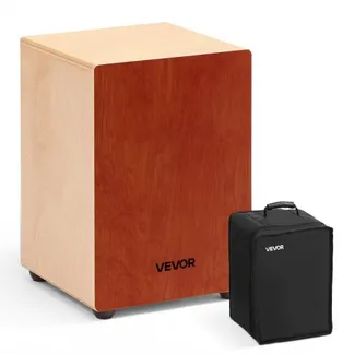 VEVOR Cajon, Kistentrommel mit internen Gitarrensaiten, leichte Drum-Box aus Holz, tragbares Trommel-Musikinstrument mit Reisetasche, abgerundeten Kanten, für Anfänger & Profis, 305x305x430 mm VEVOR Cajon, Kistentrommel mit internen Gitarrensaiten, leichte Drum-Box aus Holz, tragbares Trommel-Musikinstrument mit Reisetasche, abgerundeten Kanten, für Anfänger & Profis, 305x305x430 mm