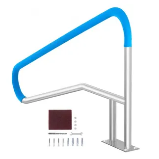VEVOR Pool-Handlauf, 1379 x 925 x 100 mm Pooleinstieg Edelstahl mit Grundplatte für Innen-/Außenpools, Sicherheitsgeländer für Schwimmbäder, rostfreier Haltegriff mit Griffabdeckung & Zubehör für Spas VEVOR Pool-Handlauf, 1379 x 925 x 100 mm Pooleinstieg Edelstahl mit Grundplatte für Innen-/Außenpools, Sicherheitsgeländer für Schwimmbäder, rostfreier Haltegriff mit Griffabdeckung & Zubehör für Spas