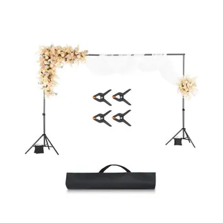 VEVOR Hintergrundständer verstellbares Fotohintergrundständer (Hintergrundtuch: 198 x 300 cm), tragbarer Hintergrundständer mit 5 Stangen, Bildschirmständer für Produktfotografie Studiofotografie VEVOR Hintergrundständer verstellbares Fotohintergrundständer (Hintergrundtuch: 198 x 300 cm), tragbarer Hintergrundständer mit 5 Stangen, Bildschirmständer für Produktfotografie Studiofotografie