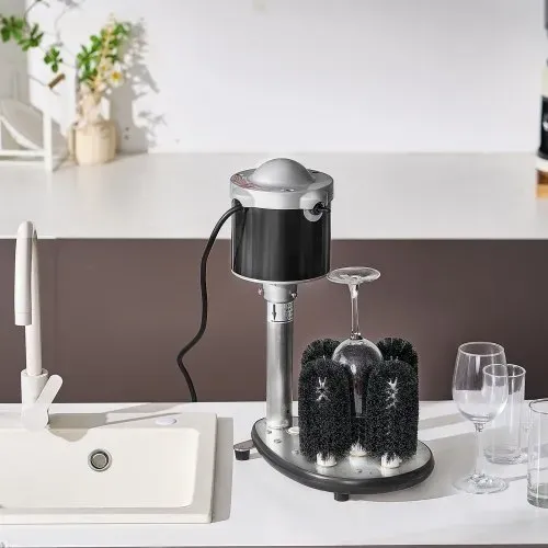 VEVOR elektrischer Gläserspüler Glasreiniger mit 5 Bürsten für Bars, 600 Tassen/h Weinglas-Reinigungsmaschine, Gläserspülmaschine für Sektgläser Bierkrüge Becher, perfekt für Bars Cafés – Bild 7