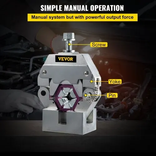 VEVOR Manuell betriebene AC-Schlauch-Crimpzange Hydra-Krimp 71550 Manuelles AC-Schlauch-Crimp-Set Klimaanlagenreparatur Handgehaltenes AC-Schlauch-Crimpwerkzeug mit 4 Matrizen – Bild 3