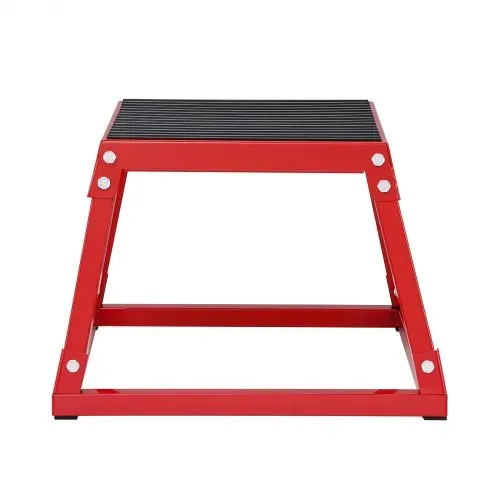 VEVOR Plyometrische Sprungbox, 305 mm Plyo-Box, Plyometrische Plattform Plyobox Rot, Rutschfeste Fitness-Übungs-Step-Up-Box für Heimtraining, Konditions-Krafttraining, Gesäß, Oberschenkel Trainieren – Bild 8