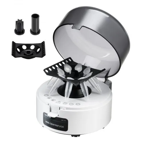 VEVOR Mini-Zentrifugenmaschine 3013 xg RCF elektrische Laborzentrifugenmaschine mit 2 in 1 Rotor für 0,2/1,5/2 ml Röhrchenkapazität, feste Drehzahl 7000 U/min, geräuscharm für Laborexperimenten VEVOR Mini-Zentrifugenmaschine 3013 xg RCF elektrische Laborzentrifugenmaschine mit 2 in 1 Rotor für 0,2/1,5/2 ml Röhrchenkapazität, feste Drehzahl 7000 U/min, geräuscharm für Laborexperimenten