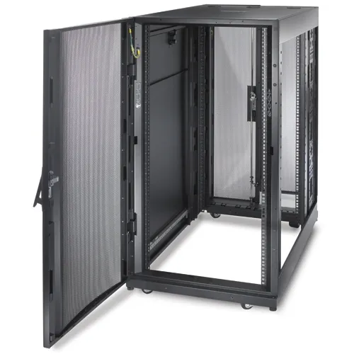 APC NetShelter SX, 24 HE Server Rack-Gehäuse, 600 mm x 1070 mm, mit schwarzen Seitenteilen – Bild 3