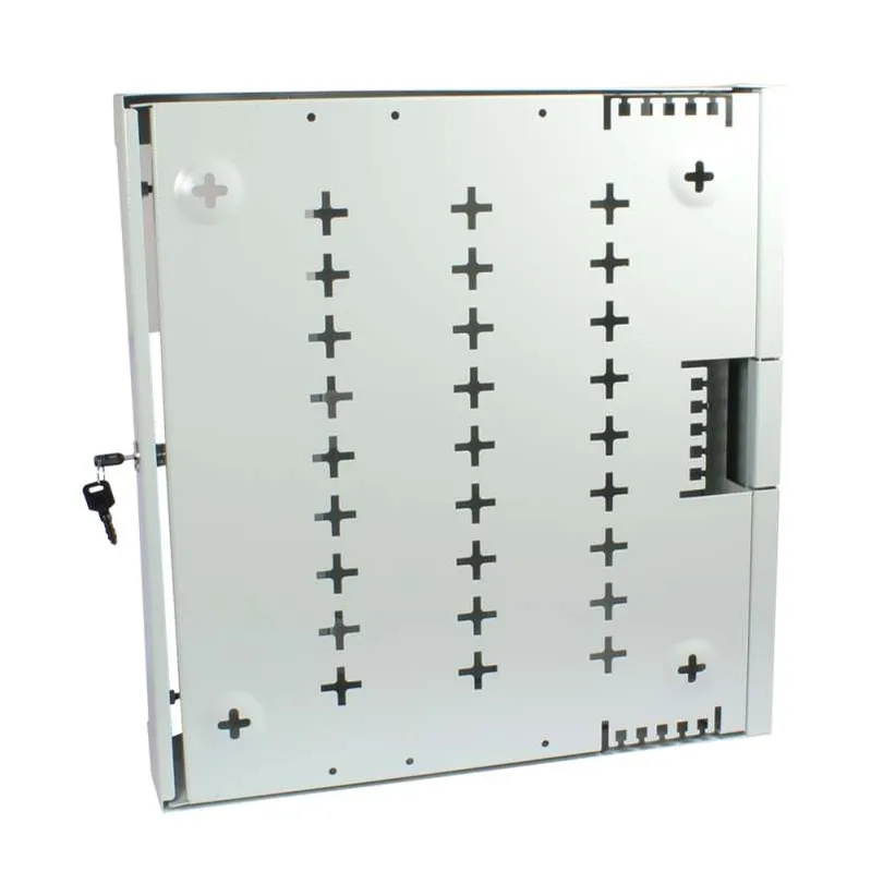 ALLNET 19"Wandgehäuse, 3HE, Vertikal, T145 Lichtgrau, SWV-Serie, – Bild 3