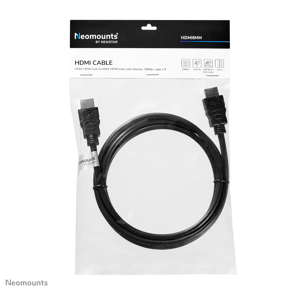 Neomounts HDMI6MM HDMI Kabel - 1.8 Meter – Bild 4