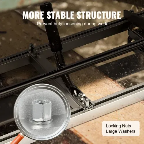 VEVOR Tragbares Sägewerk Stahl Kettensägenmühle Sägemühle 5,08–300mm Schnittstärke Geeignet für 355-914mm Kettensägeschienen ein flexibles Schneidführungssystem für Bauarbeiter, Holzarbeiter – Bild 2