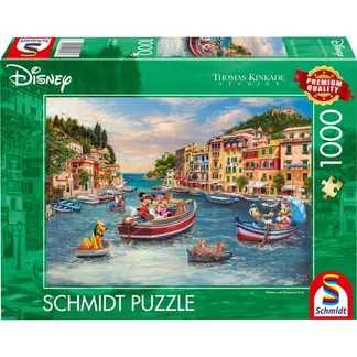 Thomas Kinkade Studios: Disney – Mickey and Minnie in Italy, Puzzle Thomas Kinkade Studios: Disney – Mickey and Minnie in Italy, Puzzle