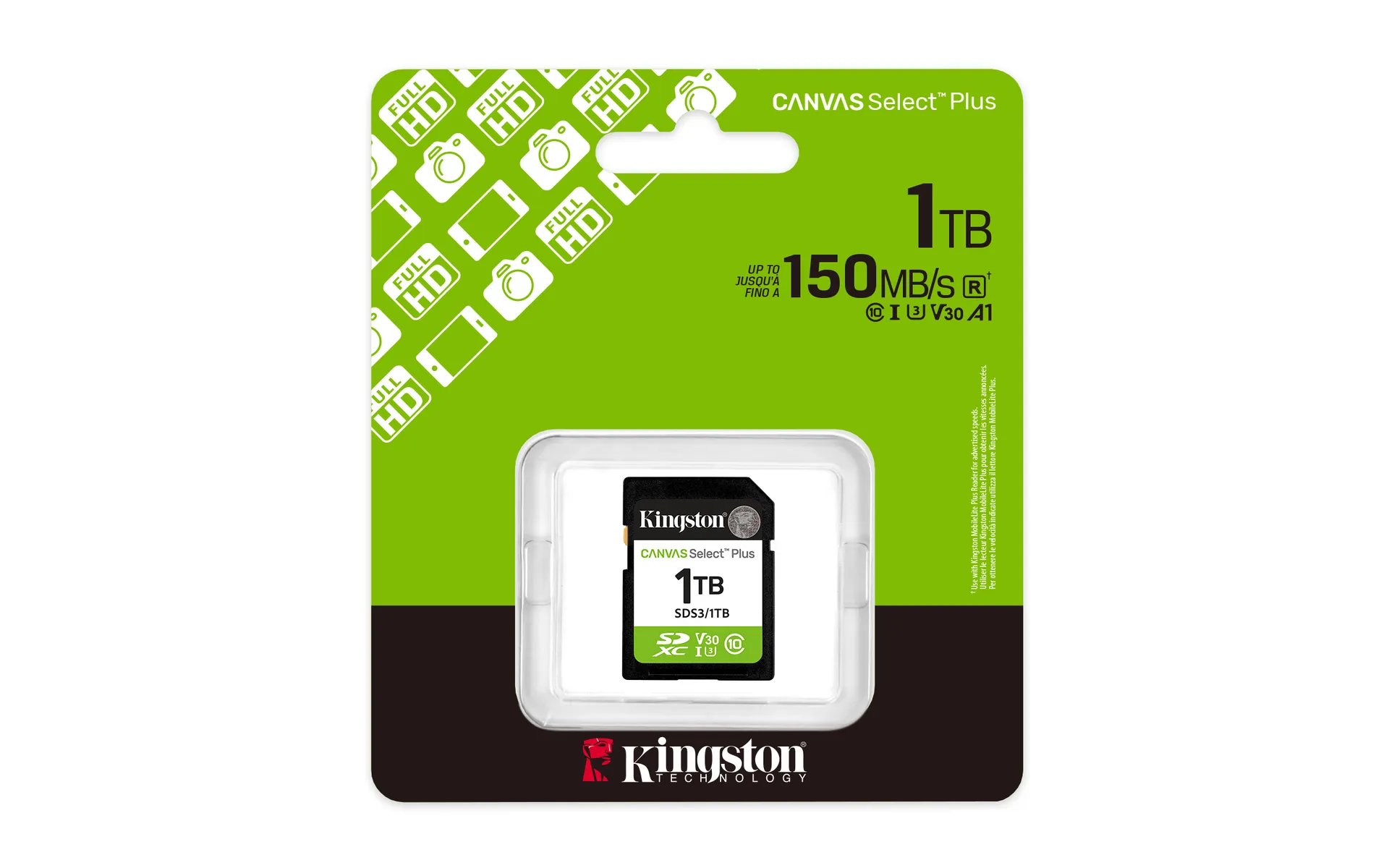 Kingston Technology 1TB SDXC Canvas Select Plus Gen3 150MB/s C10 UHS-I U3 V30 – Bild 3