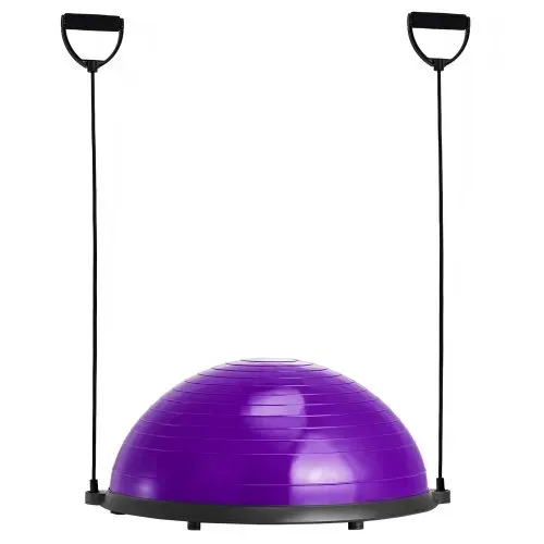 VEVOR Halb-Gymnastikball-Trainer, 23 Zoll Balance-Ball-Trainer, 660 lbs Stabilitätsball, Yoga-Ball mit Widerstandsbändern und Fußpumpe, Kraft-Fitnessball für das Heim-Fitnessstudio, Ganzkörpertraining – Bild 10