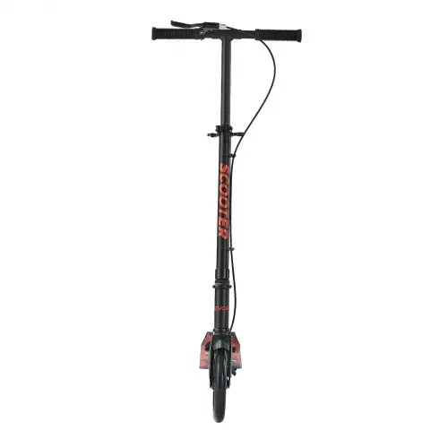 VEVOR Scooter (2 Räder) für Kinder ab 8 Jahren, Cityroller Kinderroller Straßenroller mit höhenverstellbarem Lenker & rutschfestem Deck & Handbremse, faltbarer Tretroller bis zu 100 kg, Schwarz – Bild 8