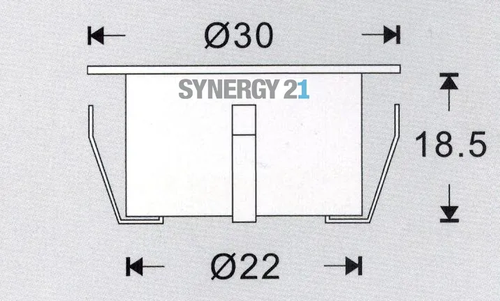 Synergy 21 Bodeneinbaustrahler ARGOS rund mini IP67 ww V2 – Bild 2