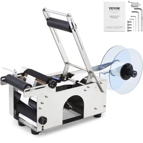 VEVOR Halbautomatischer MT-50 Flaschen Etikettiermaschine Etikettenapplikator VEVOR Halbautomatischer MT-50 Flaschen Etikettiermaschine Etikettenapplikator