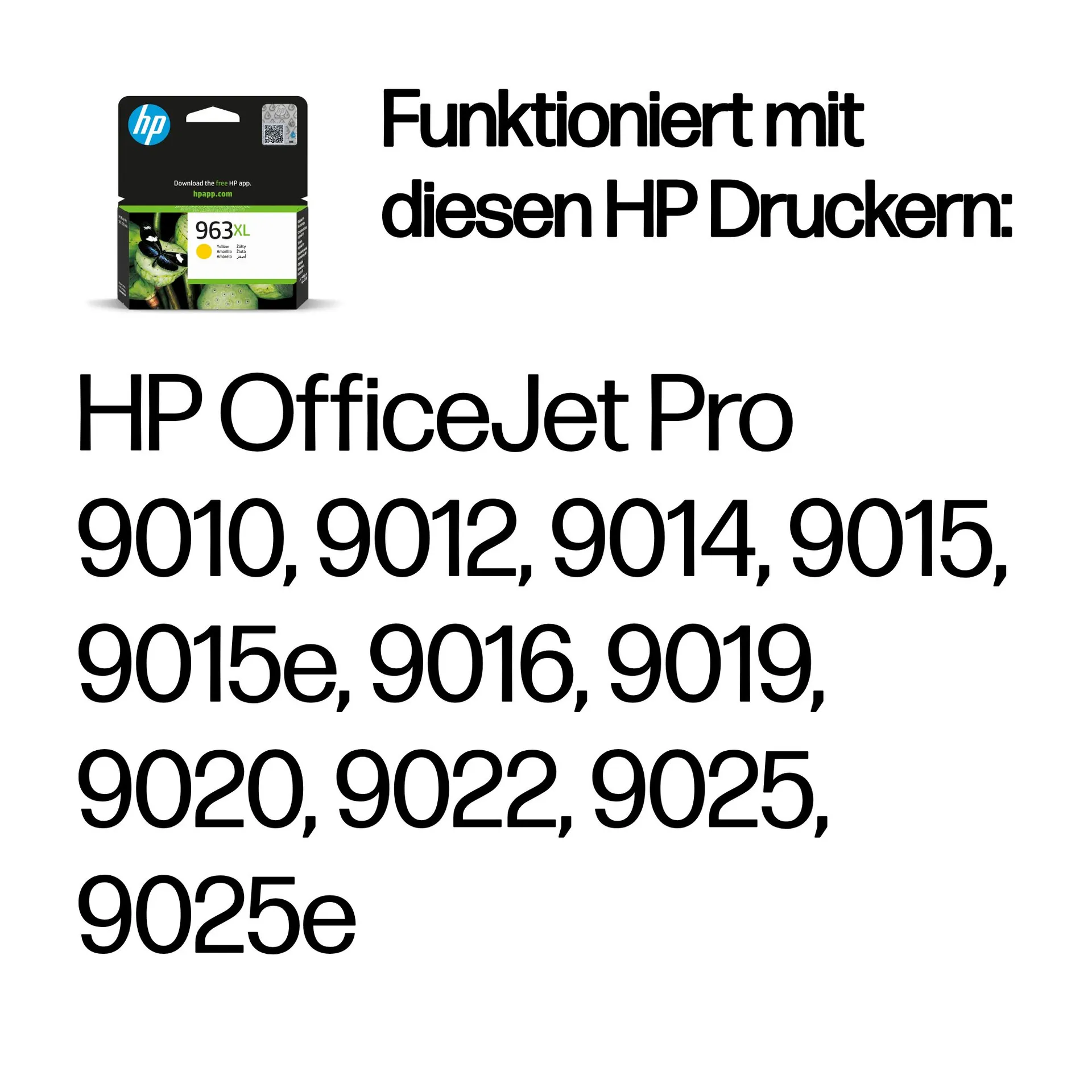 HP 963XL Gelb Original Druckerpatrone mit hoher Reichweite HP 963XL Gelb Original Druckerpatrone mit hoher Reichweite
