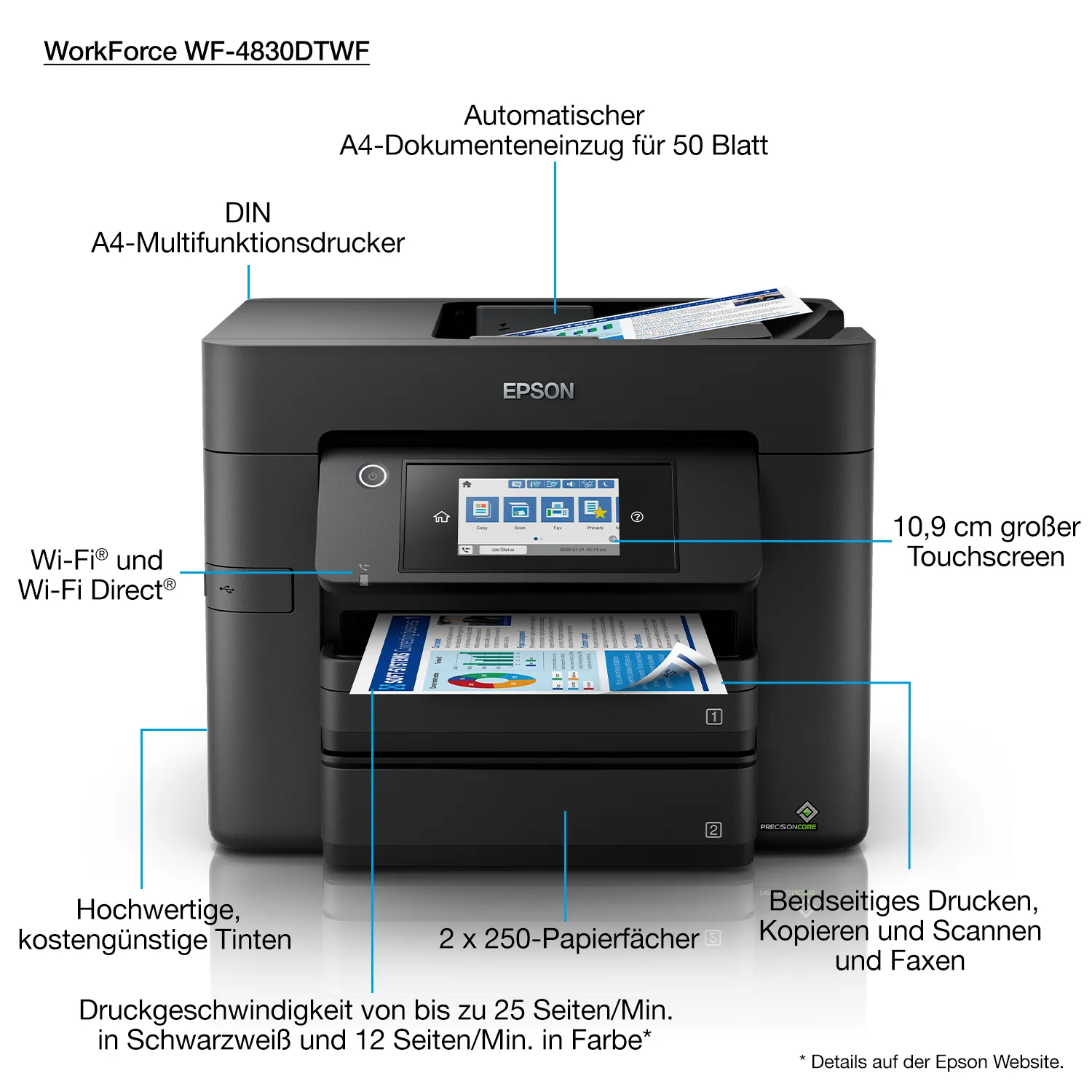 Epson WorkForce Pro WF-4830DTWF – Bild 3