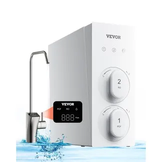 VEVOR Umkehrosmosesystem 600 GPD 8-stufige Durchlauferhitzer Umkehrosmose-Wasserfilter, Untertisch-Wasserfiltersystem mit intelligentem Display-Wasserhahn, 2:1-Verhältnis von reinem Wasser zu Abfluss VEVOR Umkehrosmosesystem 600 GPD 8-stufige Durchlauferhitzer Umkehrosmose-Wasserfilter, Untertisch-Wasserfiltersystem mit intelligentem Display-Wasserhahn, 2:1-Verhältnis von reinem Wasser zu Abfluss